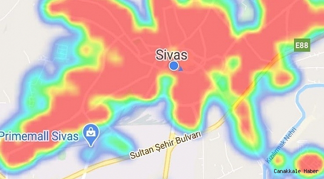 Sivas&#039;ın korona virüs haritası normale dönüyor