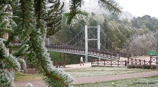 Sivas&#039;ta masalsı kış güzelliği