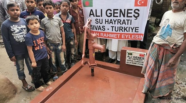 Sivaslı iş adamından Bangladeş&#039;te üç su kuyusu