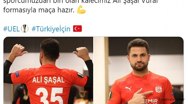 Sivasspor'da kaleci Ali Şaşal'a futbolcu forması yaptırıldı