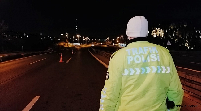 Sokağa çıkma kısıtlaması denetimleri gece boyunca devam etti