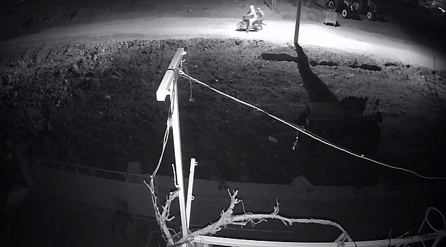 Sokağa çıkma kısıtlamasında motosikletleri böyle çaldılar