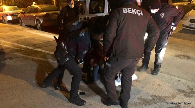 Sokağa çıkma kısıtlamasını ihlal ederek polisten kaçan alkollü sürücü yakalandı