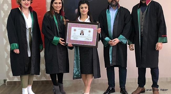 Stajyer avukatlar ruhsatnamelerini aldılar