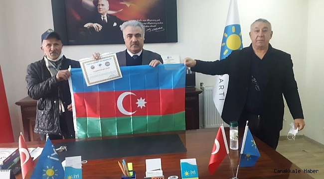 TADDEF&#039;TEN Başkan Ata&quot;ya teşekkür belgesi