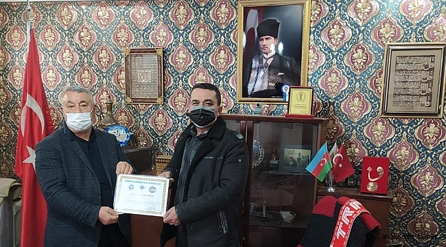 TADDEF&#039;ten Taşkınsu&#039;ya teşekkür belgesi