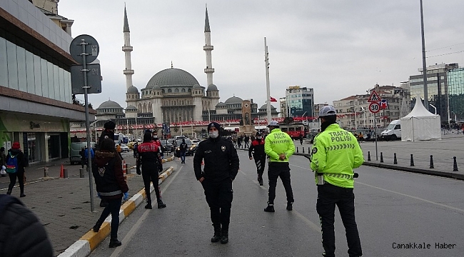 Taksim&#039;de helikopter destekli huzur uygulaması gerçekleştirildi