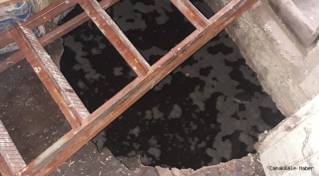 Talihsiz kadın 3 metrelik çukura düştü