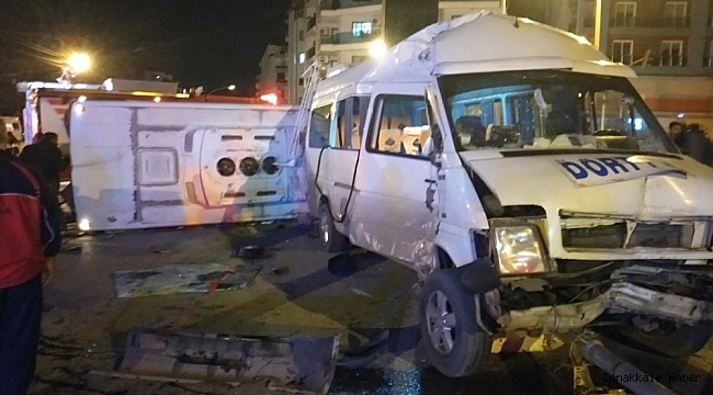 Tarım işçilerini taşıyan midibüs minibüs ile çarpıştı: 16 yaralı