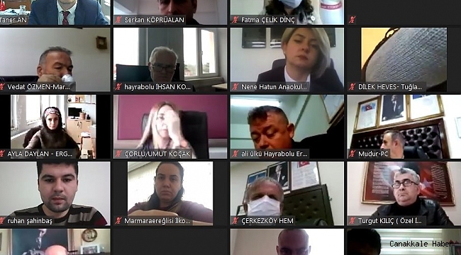 Tekirdağ&#039;da sıfır atık toplantıları video konferanslarla sürdürülüyor
