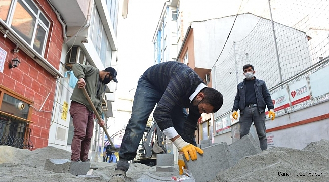 Tekirdağ&#039;ın sokak yolları yenileniyor