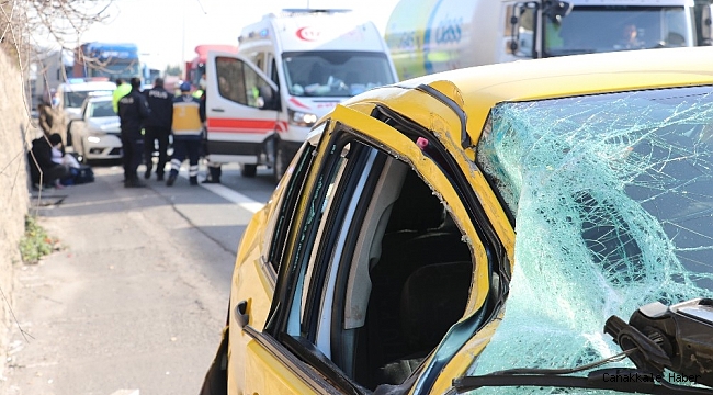 TEM'de 3 araç çarpıştı: 1 yaralı