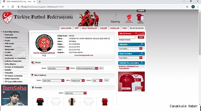 TFF, Karagümrük&#039;ün ismini yanlış yazdı!