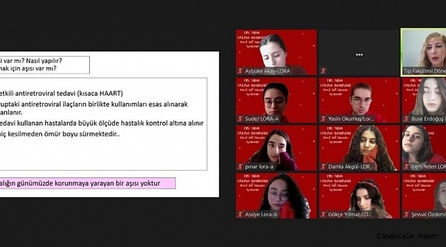 Tıp öğrencilerinden AIDS farkındalık etkinliği