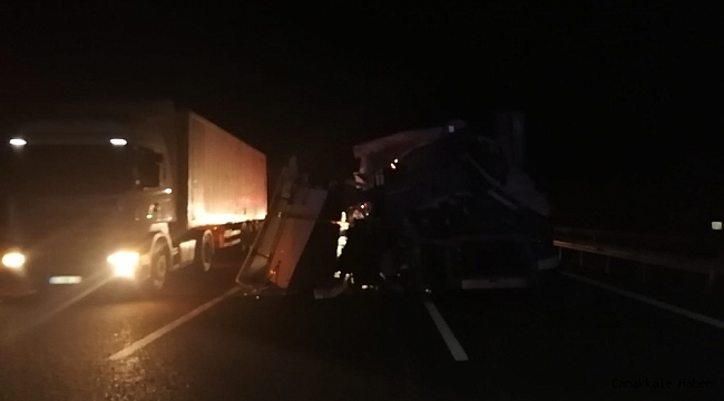Tır başka tıra çarptı: 1 ölü