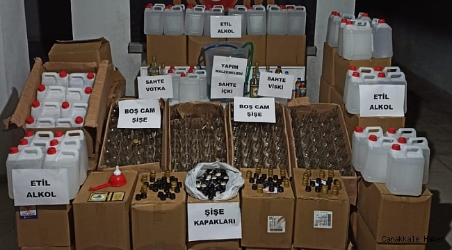 Trabzon&#039;da sahte alkol operasyonu