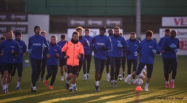 Trabzonspor, Galatasaray maçı hazırlıklarını sürdürüyor