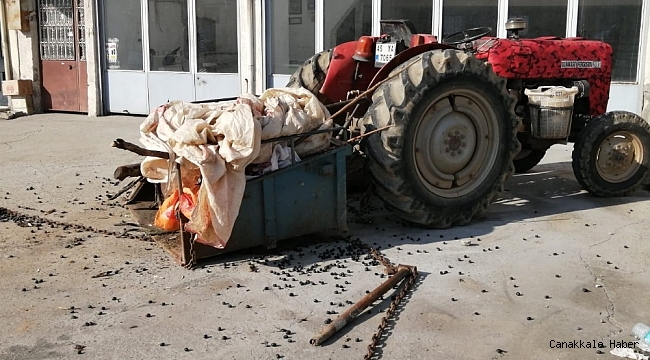 Traktöre arkadan çarptı: 1 yaralı