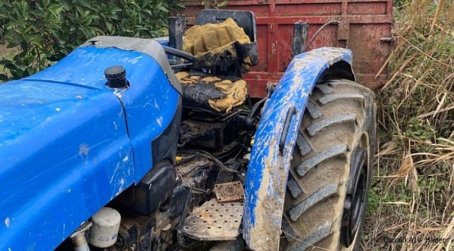 Traktörü çaldı, tarlada yakalandı