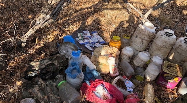 Tunceli'de 3 sığınak imha edildi, mühimmat ele geçirildi