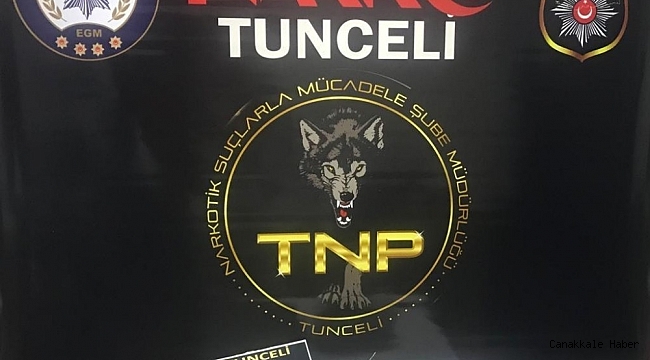 Tunceli'de uyuşturucu ile mücadele: 1 gözaltı