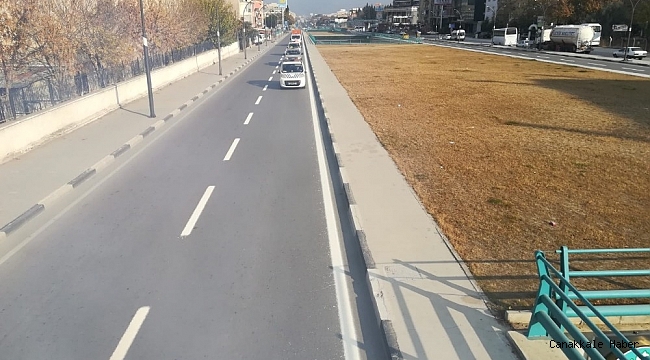 Turgutlu&#039;da yol şerit çizgileri yenilendi