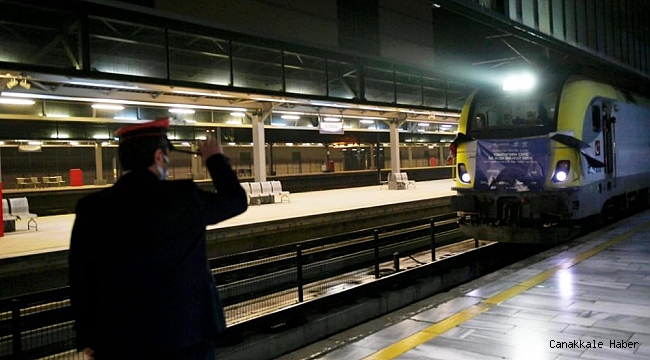 Türkiye'den Çin'e giden ilk ihracat treni Ankara Garı'nda