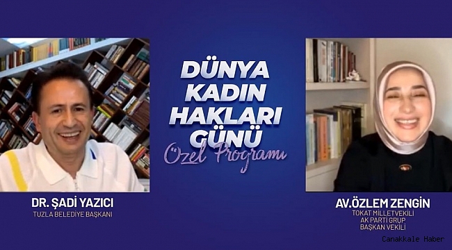 Tuzla Belediye Başkanı Yazıcı&#039;nın canlı yayın konuğu Özlem Zengin oldu