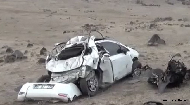 Uçuruma yuvarlanan araç hurdaya döndü: 1 yaralı