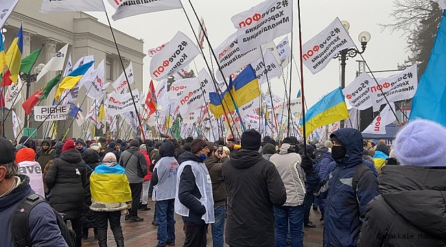 Ukrayna'daki karantina protestoları 4. gününde