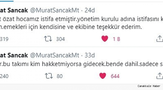 Ümit Özat istifa etti