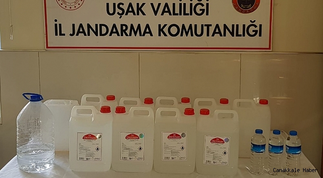 Uşak&#039;ta sahte alkol operasyonu