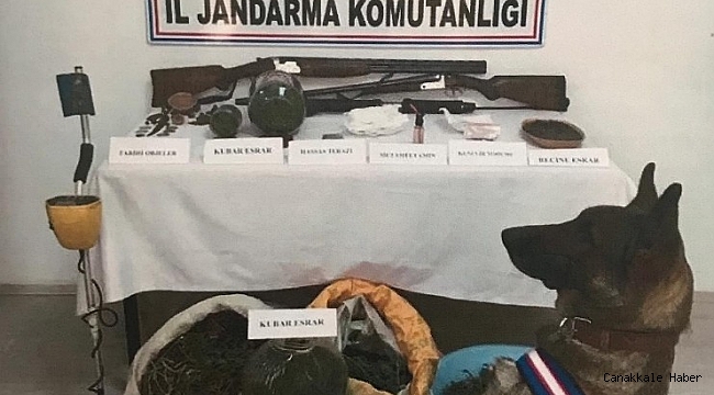 Uyuşturucu baskını yapılan evden tarihi eser de çıktı