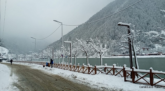 Uzungöl&#039;den kar manzaraları