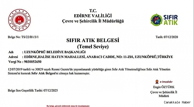Uzunköprü Belediyesi &#039;sıfır atık&#039; konusunda öncü belediyelerden