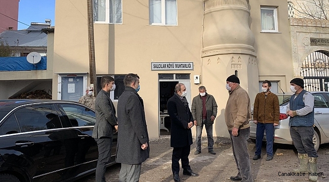 Vali Epcim, Şalcılar köyünde incelemelerde bulundu