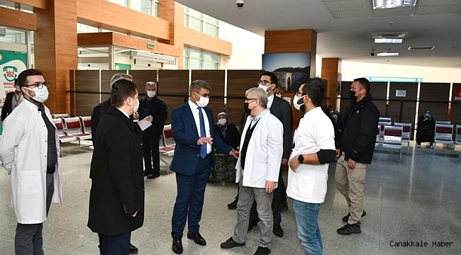 Vali Gürel&#039;den sağlık kuruluşlarına ziyaret