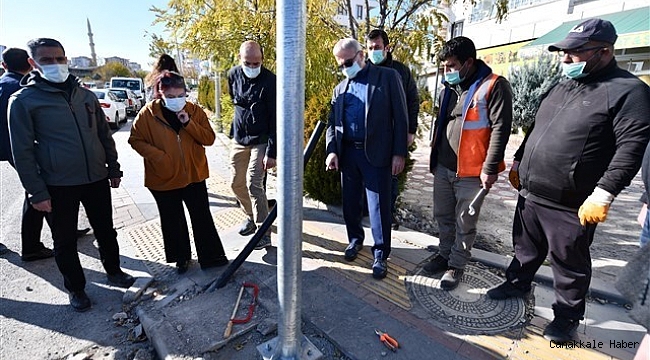 Vali Karaloğlu asfalt çalışmalarını inceledi
