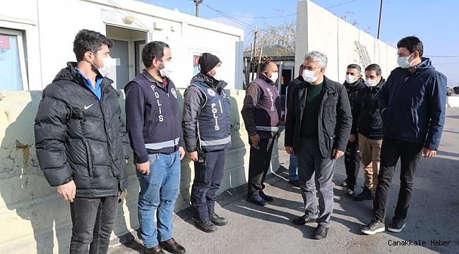 Vali Makas, polis uygulama noktaları ve 112 Çağrı Merkezini ziyaret etti