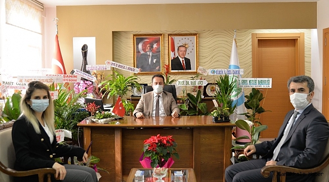 Vali Şentürk&#039;ten İl Özel İdaresi Genel Sekreteri Bayrakçı&#039;ya ziyaret