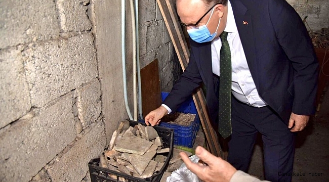 Vali Tutulmaz, Kadıoğlu Mozaiklerini inceledi