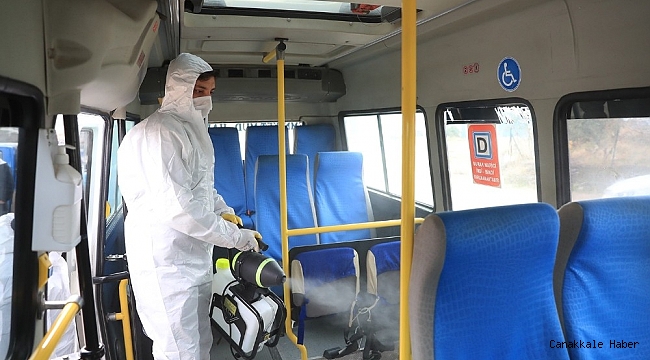 Vatandaşın ortak olarak kullandığı alanlar dezenfekte ediliyor