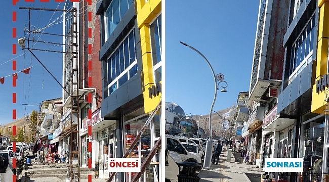 VEDAŞ, Başkale ilçesinde elektrik hatlarını yeraltına aldı