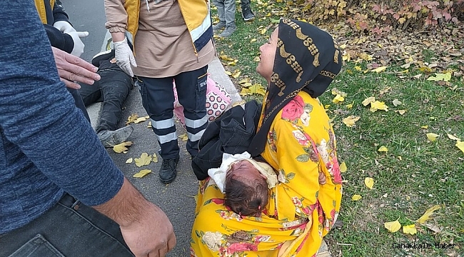 Vücudu yanan çocuk hastaneye götürülürken kaza geçirdi