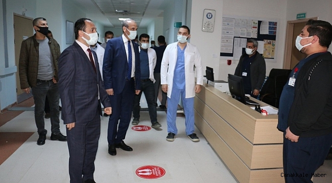 Yalçınkaya'dan sağlık çalışanlarına moral ziyareti