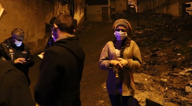 Yanan evi için gözyaşları döktü