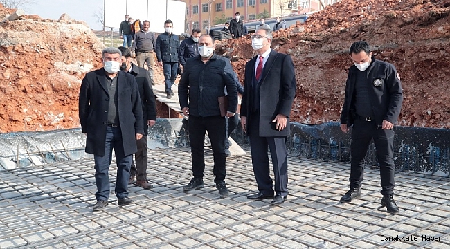 Yarı olimpik yüzme havuzunun çalışmaları başladı