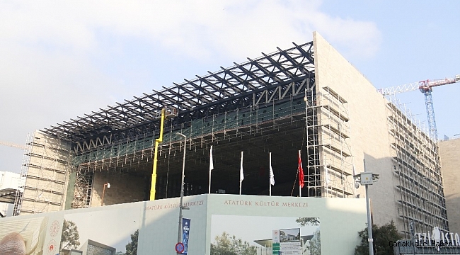 Yeni AKM&#039;nin son hali havadan görüntülendi