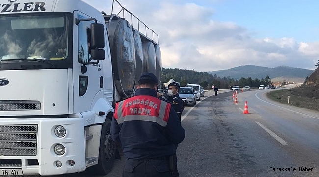 Yenice ilçe jandarma ekiplerinden trafik denetimi