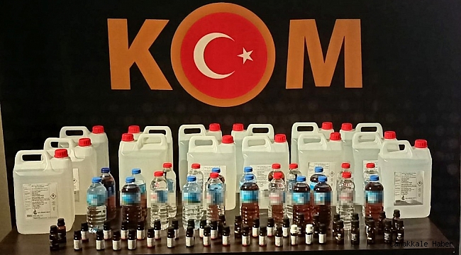 Yılbaşı öncesi Bergama&#039;da sahte içki operasyonu